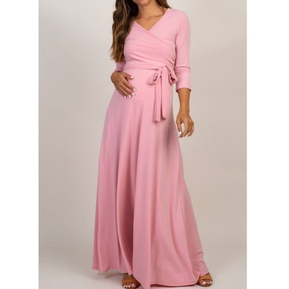 Pinkblush Dresses & Skirts - PinkBlush wrap maxi dress maternity nwot